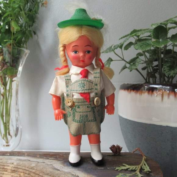 Other - Celluloid Small Collectible Doll in a National Bavarian Costume